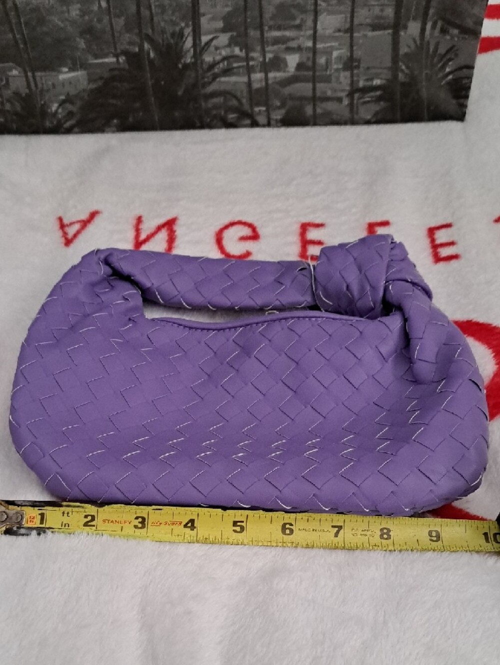 Purple Woven Bag Purse - Stylish Women's - Picture 6 of 8